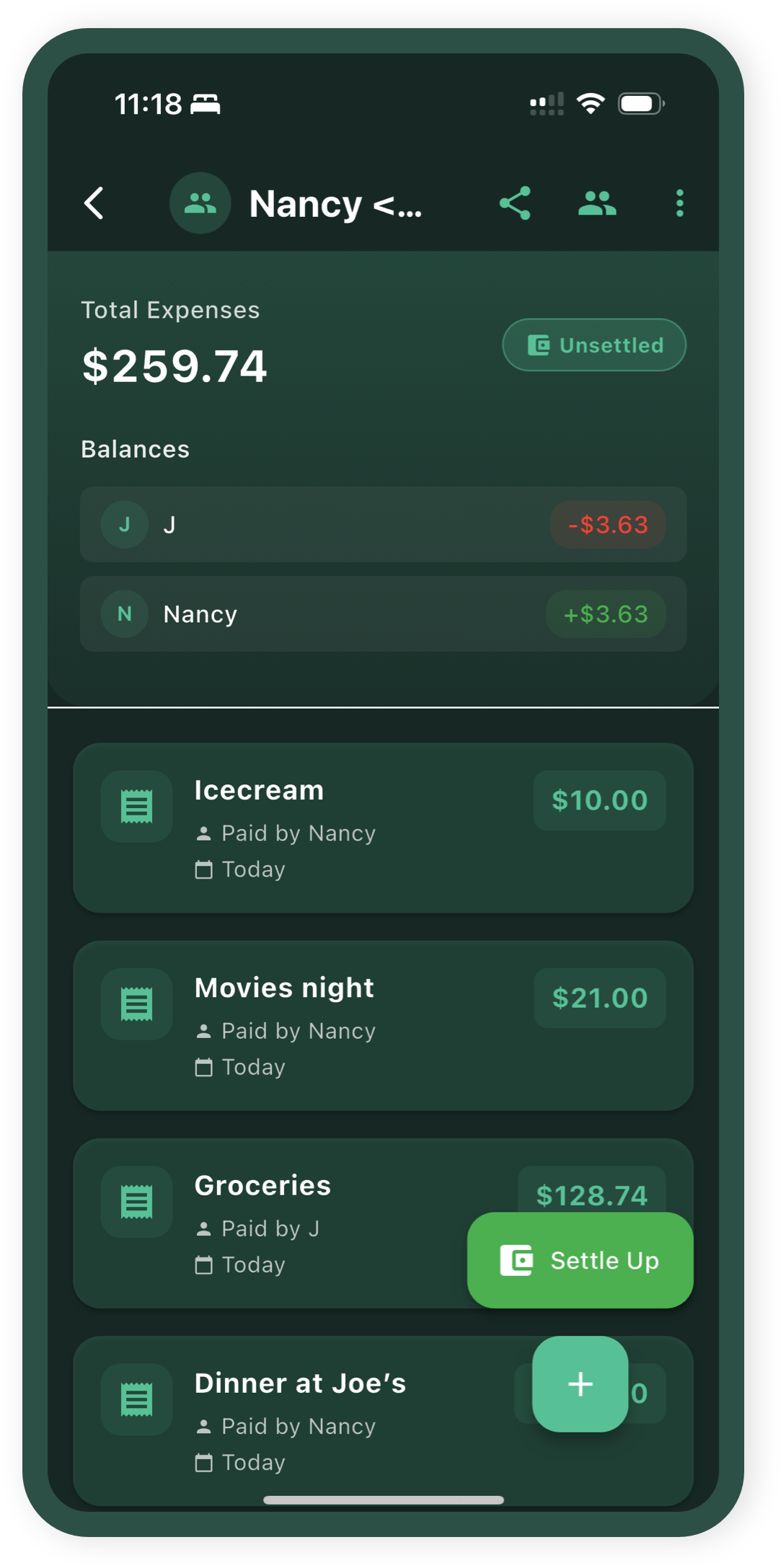 WeSplit App Screenshot